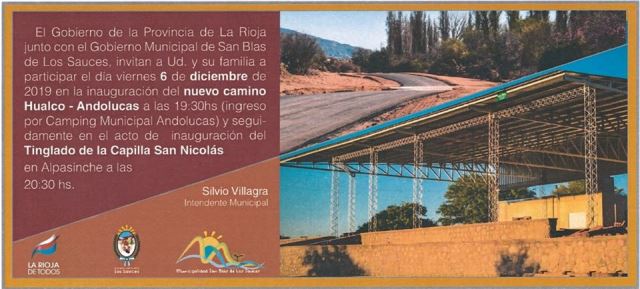 Se inaugura el camino Hualco- Andolucas - foto  1