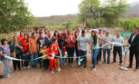 Quintela habilitó el camino rural entre las localidades de Santa Lucía y Santa Bárbara, en Chamical, reduciendo distancias y aumentando la seguridad vial