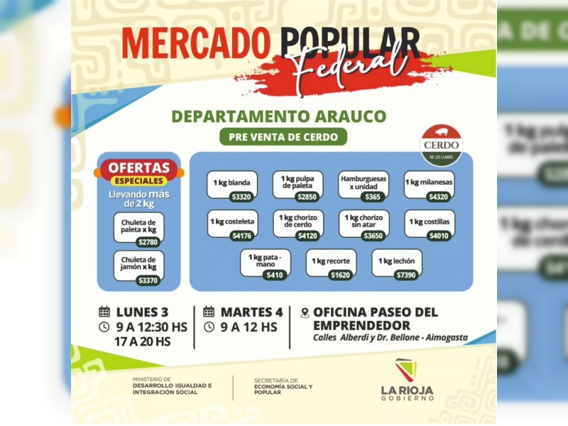El Mercado Popular Federal y sus ofertas llegan a San Blas de Los Sauces - foto  4