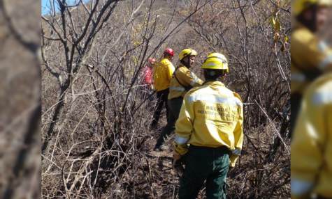 Continúan las tareas para combatir el incendio en el Cordón del Velasco que se mantiene activo en el sector Noroeste